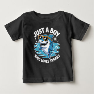 Camiseta Para Bebê Shark Funny Quote