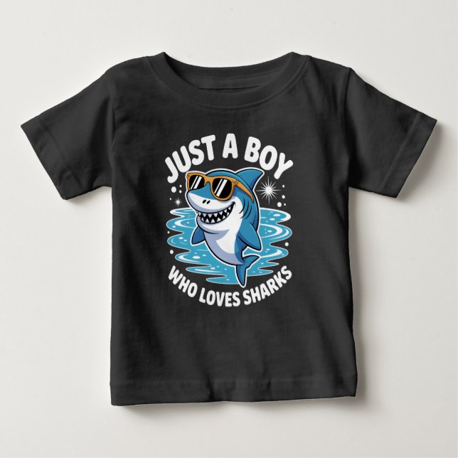 Camiseta Para Bebê Shark Funny Quote  (Frente)