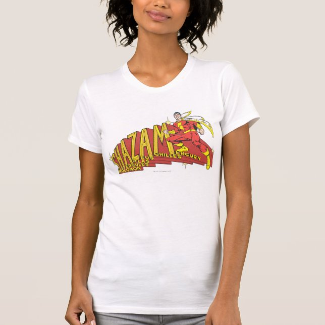 Camiseta Para Bebê Shazam Acronym (Frente)