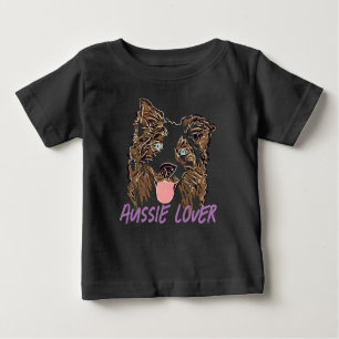 Camiseta Para Bebê Shepherd Lover australiano