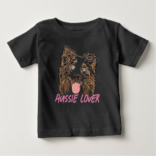 Camiseta Para Bebê Shepherd Lover australiano