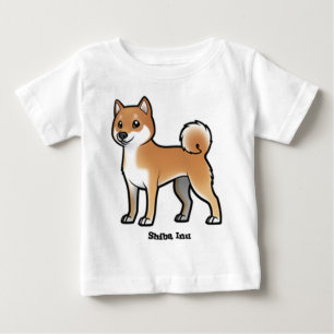 Camiseta Para Bebê shiba inu