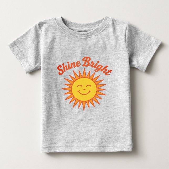 Camiseta Para Bebê Shine Bright T-shirt (Frente)