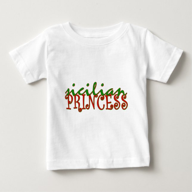 Camiseta Para Bebê Siciliana Princess (Frente)