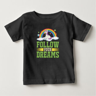Camiseta Para Bebê Siga os seus sonhos - Crianças