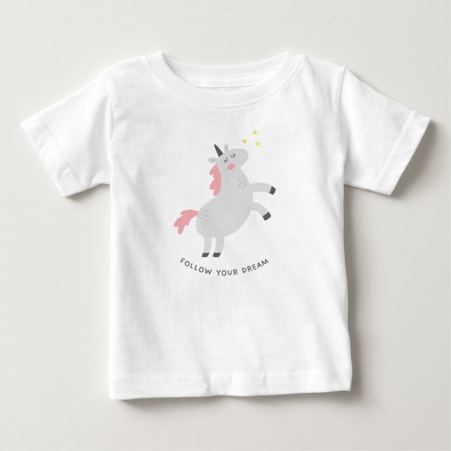 Camiseta Para Bebê Siga seu sonho (Frente)
