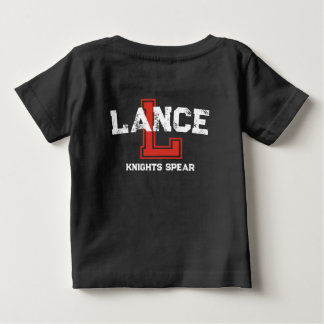 Camiseta Para Bebê Significado do nome Lance esportes monograma L ver
