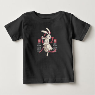 Camiseta Para Bebê Signo Zodíaco do Coelho