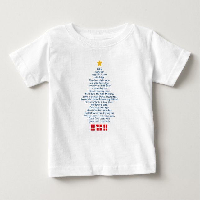 Camiseta Para Bebê Silent Night (Frente)
