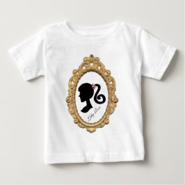 Camiseta Para Bebê Silhouette Rosa Paris