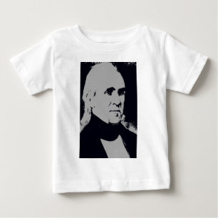 Camiseta Para Bebê Silhueta de James K. Polk