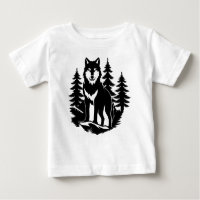 Silhueta de Lobo na Floresta