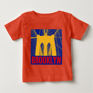 Camiseta Para Bebê Silhuette da ponte Brooklyn