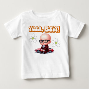 Camiseta Para Bebê Sim, Baby Retro