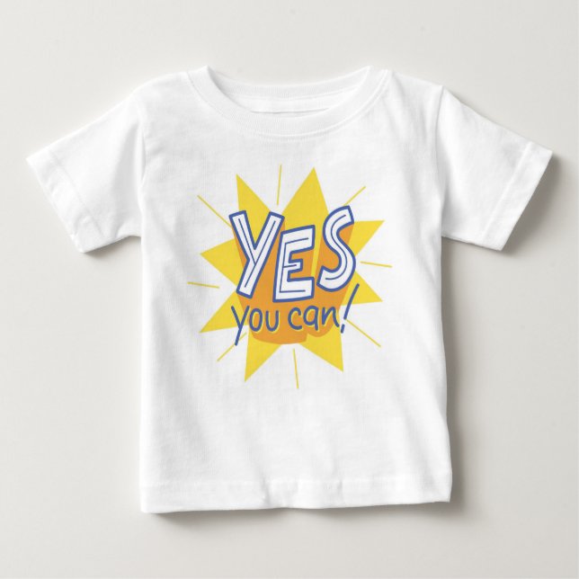 Camiseta Para Bebê Sim, Você Pode: Little Dreamer Edition (Frente)