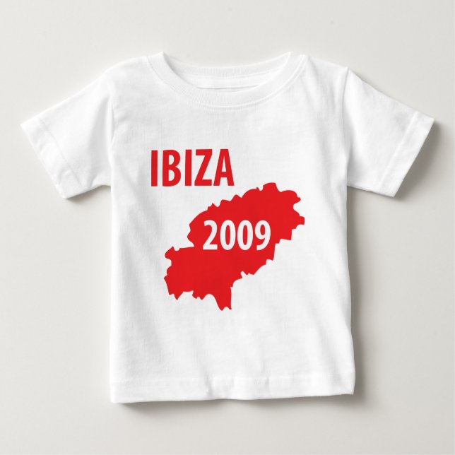 Camiseta Para Bebê Símbolo 2009 de Ibiza (Frente)