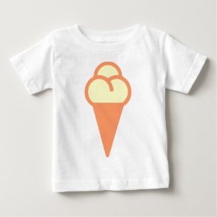 Camiseta Para Bebê Símbolo Cone Icecream