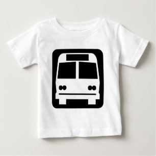 Camiseta Para Bebê Símbolo de barramento - Preto