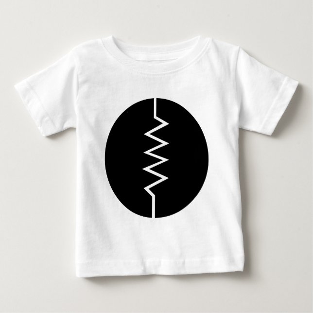 Camiseta Para Bebê Símbolo de resistência - dentro de um círculo (Frente)