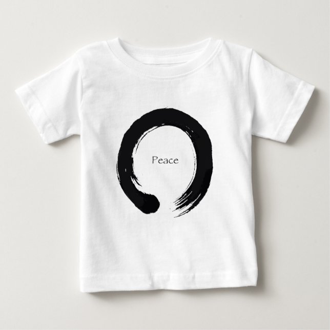 Camiseta Para Bebê Símbolo Enso do Infinito - Paz (Frente)