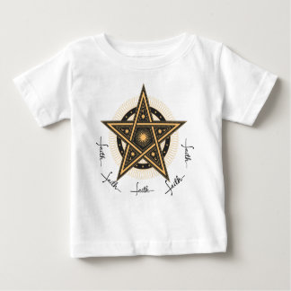 Camiseta Para Bebê Símbolo Faith Star Tee Gráfico para Bebês