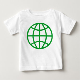 Camiseta Para Bebê Símbolo Globo