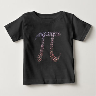 Camiseta Para Bebê Símbolo Gradient Pi - Digitais Matemáticos Fel