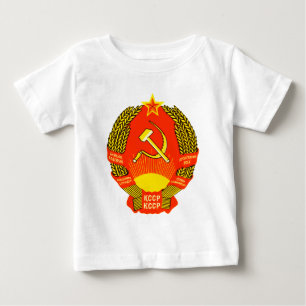 Camiseta Para Bebê Símbolo oficial da heráldica de Kazakhstan da