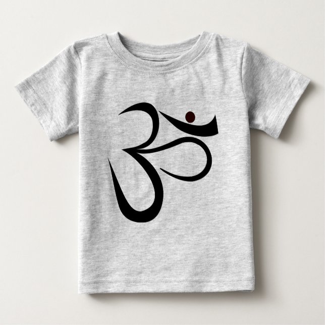 Camiseta Para Bebê Símbolo Om (Frente)