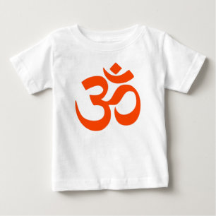 Camiseta Para Bebê Símbolo Om Indiano