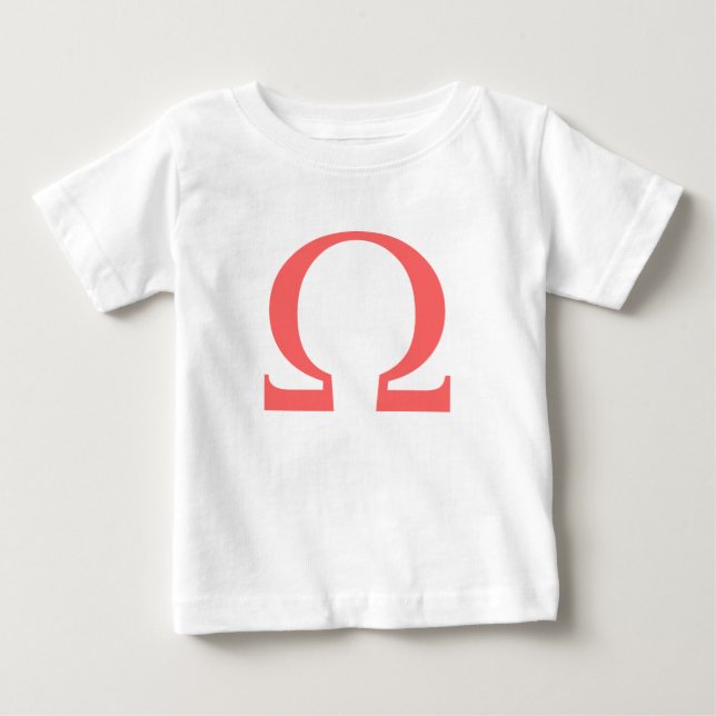 Camiseta Para Bebê Símbolo Ômega (Frente)