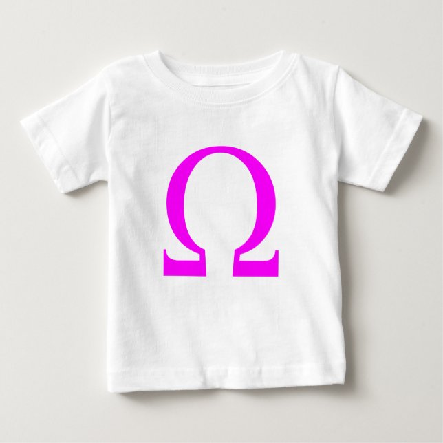 Camiseta Para Bebê Símbolo Ômega (Frente)