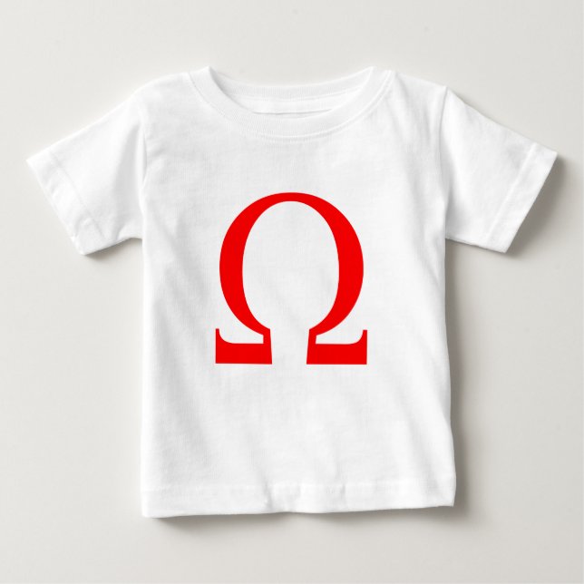 Camiseta Para Bebê Símbolo Ômega (Frente)