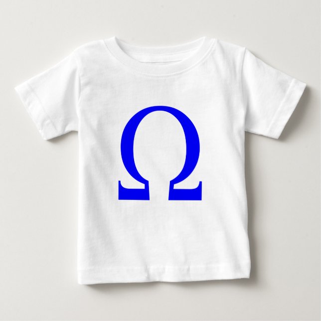 Camiseta Para Bebê Símbolo Ômega (Frente)