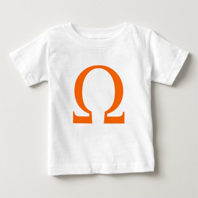Camiseta Para Bebê Símbolo Ômega (Frente)
