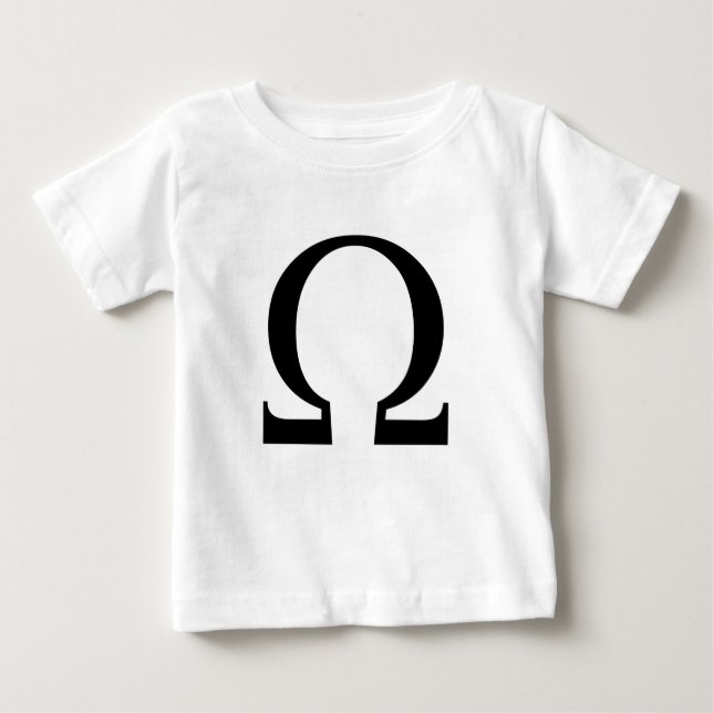 Camiseta Para Bebê Símbolo Ômega (Frente)