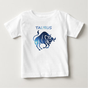 Camiseta Para Bebê Símbolo Zodiac Taurus Baby T-Shirt