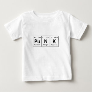 Camiseta Para Bebê Símbolos da química da palavra do elemento de me