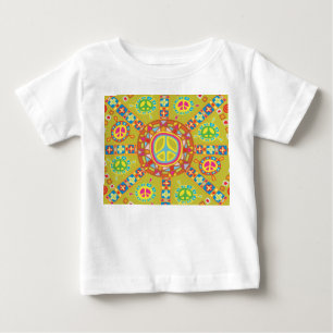 Camiseta Para Bebê Símbolos de Paz Design