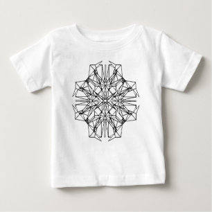 Camiseta Para Bebê simetria geométrica