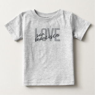Camiseta Para Bebê Simples, moderno, design urbano Amar São Francisc