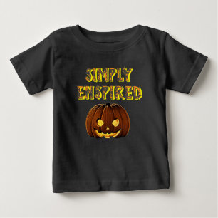 Camiseta Para Bebê Simplesmente Encantado Halloween Baby Edition