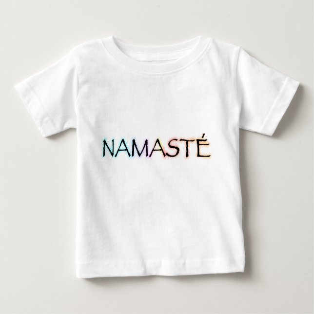 Camiseta Para Bebê Simplesmente Namaste (Frente)