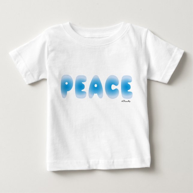 Camiseta Para Bebê Simplesmente Paz (Frente)
