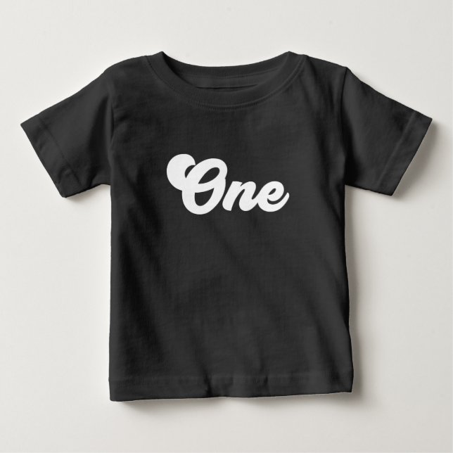 Camiseta Para Bebê Simplesmente Uma Chá - Mínimo, Negrito, Eterno (Frente)