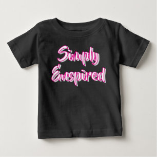 Camiseta Para Bebê Simplesmente Unisex/Rapariga Envolvido
