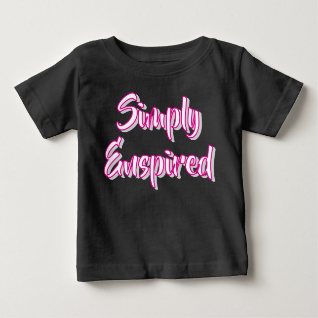 Camiseta Para Bebê Simplesmente Unisex/Rapariga Envolvido (Frente)