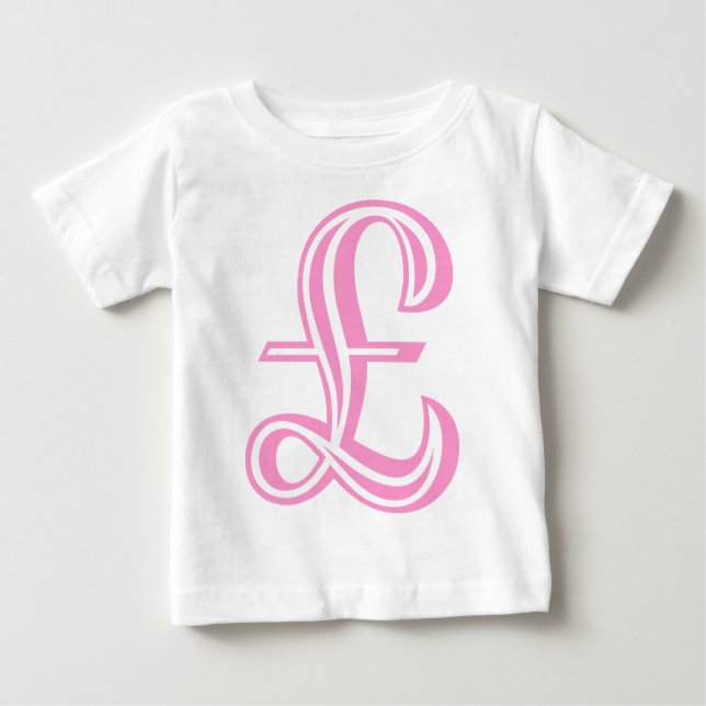 Camiseta Para Bebê Sinal da libra (Frente)