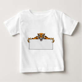 Camiseta Para Bebê Sinal da mascote do tigre