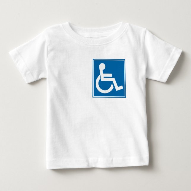 Camiseta Para Bebê Sinal de Desvantagem (Frente)